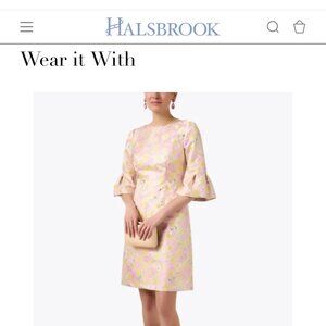 Halsbrook Floral Jacquard Dress